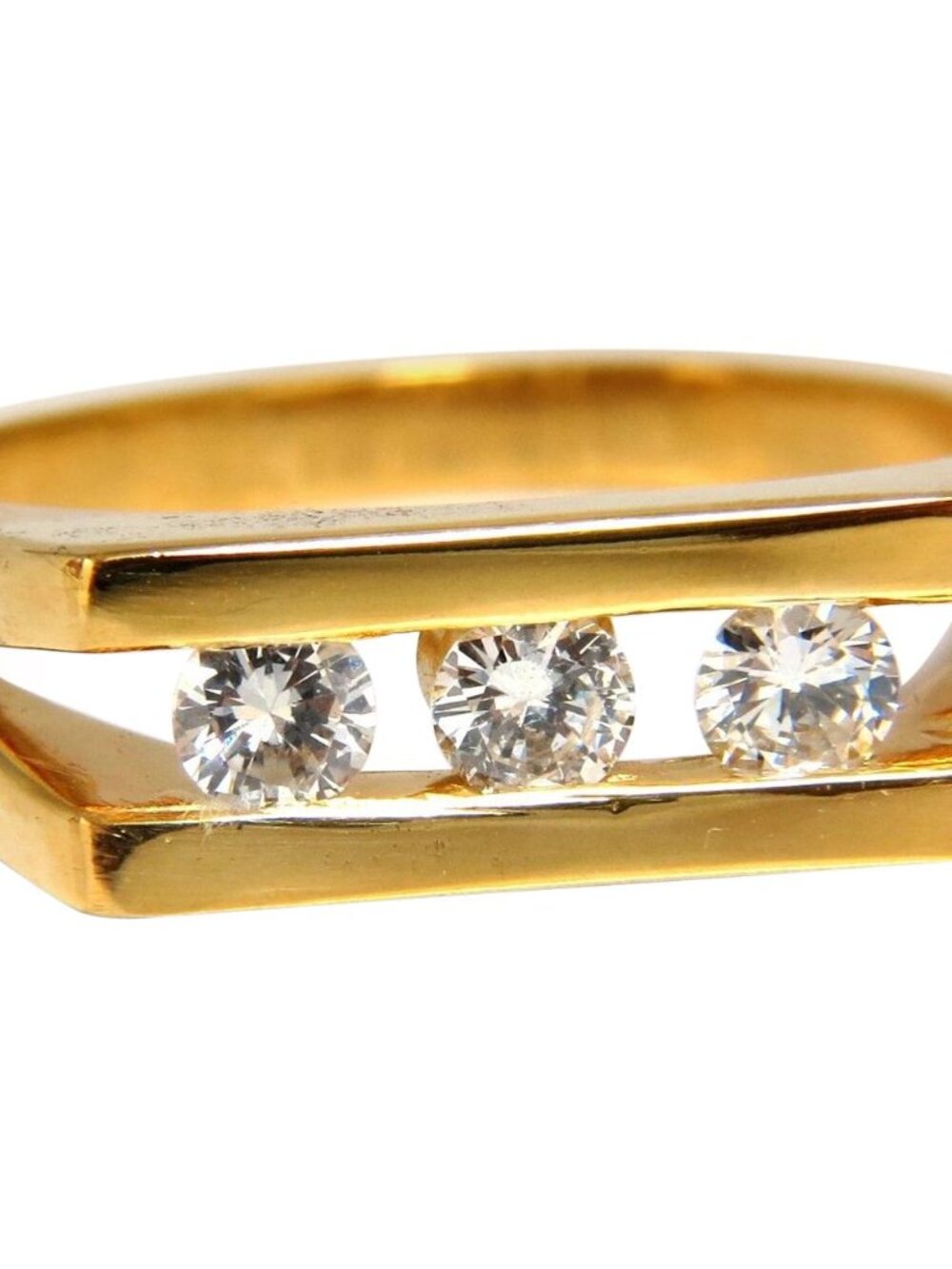 .75ct Mens Diamond Ring 14kt Channel*
